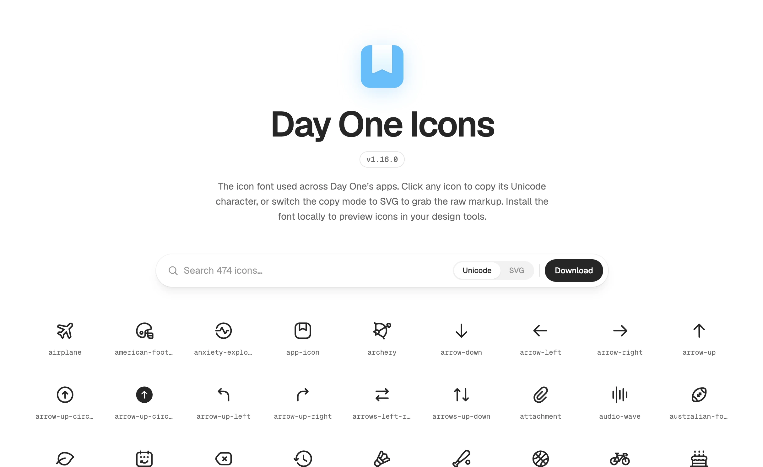 Day One Icons